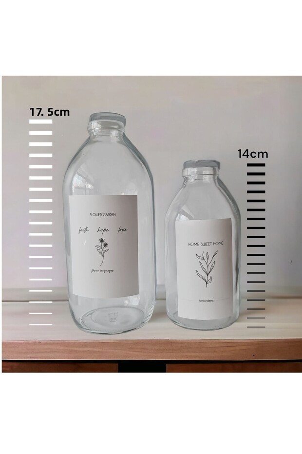 Set de 2 vaze decorative transparente - 5