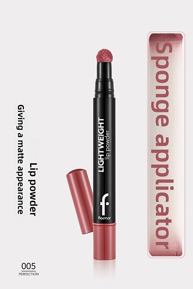Light Built Matte Lip Powder (PINK) - Lightweight Lip Powder - 005 Perfection -8682536007474