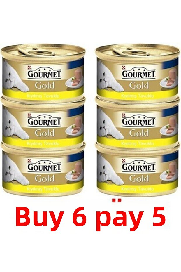 Gold Chopped Chicken Canned Cat Food 85 Gr (Buy 6 Get 5)