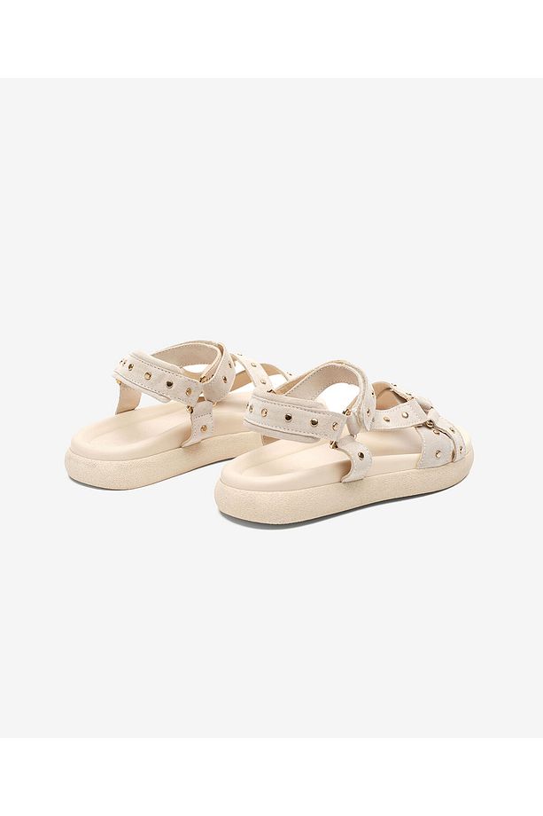 Kadın Bej Hakiki Deri Sandalet 5Y2CS34480 - 4