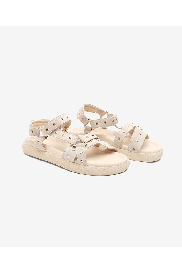 Kadın Bej Hakiki Deri Sandalet 5Y2CS34480 - 3