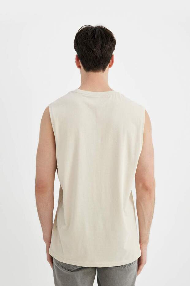 Regular Fit Bisiklet Yaka Baskılı Atlet C5045AX24HS - 6