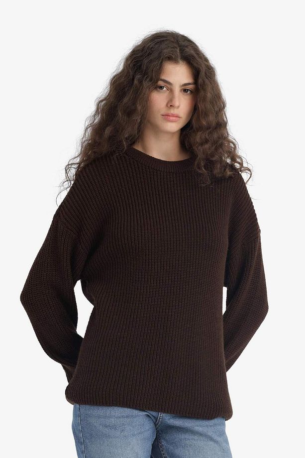 Regular Fit Bisiklet Yaka Kazak H6905AZ25WN - 3