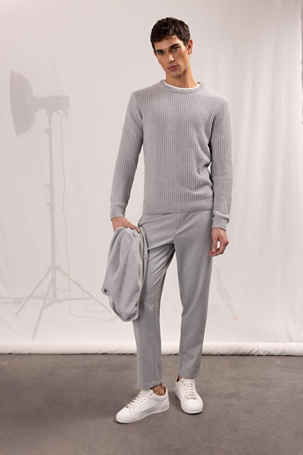 Jogger Straight Leg All-Way Stretching Summer Fabric Trousers T6317Az24Sp