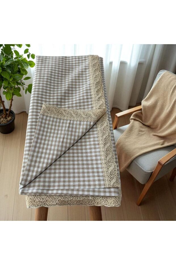 Pitikare Scalloped 170x170 Table Cloth Tablecloth Picnic Cloth - 2