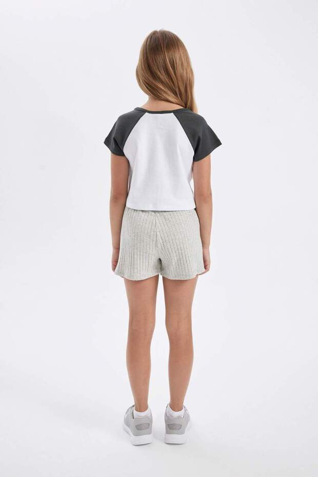 Kız Çocuk Fitilli Kaşkorse Şort D2009A824SM - 5