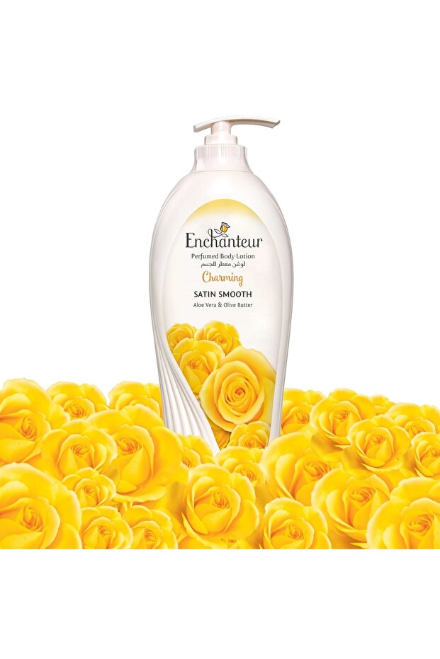 Satin Smooth Charming Body Lotion with Aloe Vera & Olive Butter - 500ml