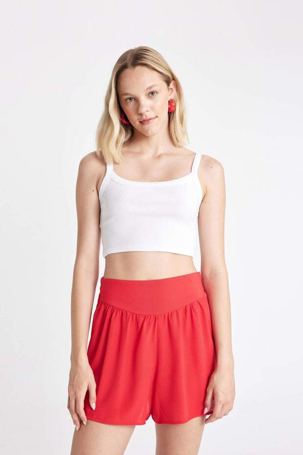 Regular Fit Normal Bel Kısa Paça Maroken Şort D3939AX24HS - 4