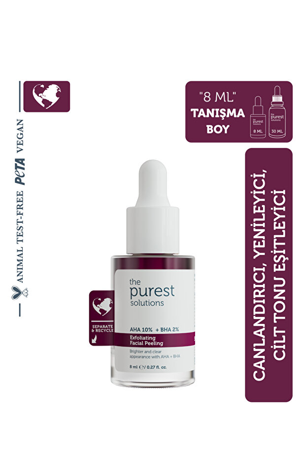 Dating Size Aha & Bha Revitalizing and Skin Tone Equalizing Red Peeling Skin Serum 8 ml