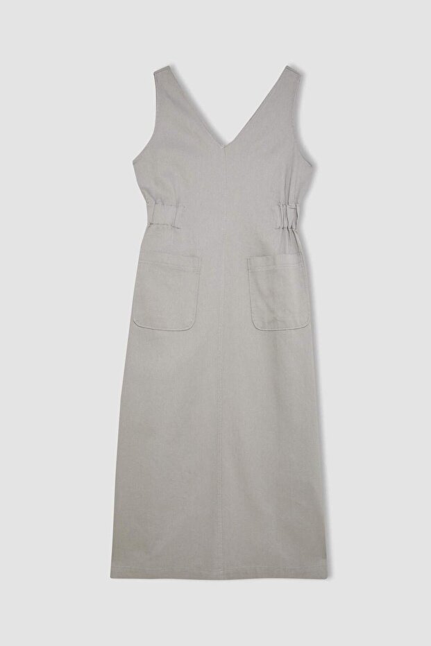 Regular Fit Gabardin Elbise C9684AX24SP - 6