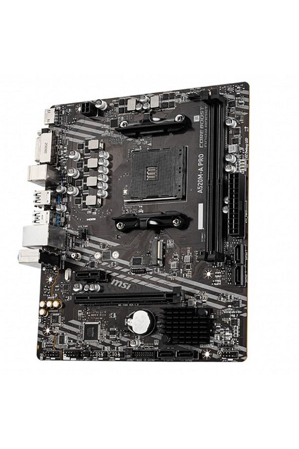 A520M-A PRO DDR4 M2 PCIe NVME HDMI DVI PCIe 16X v3.0 AM4 mATX - 4