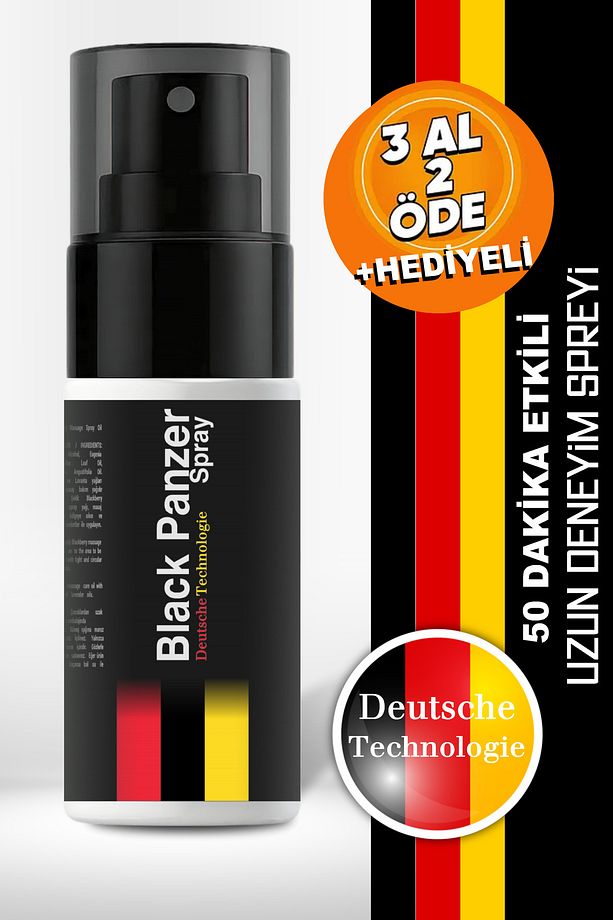 Black Panzer Sprey Uzun Deneyim Long Time 25 ML - 3