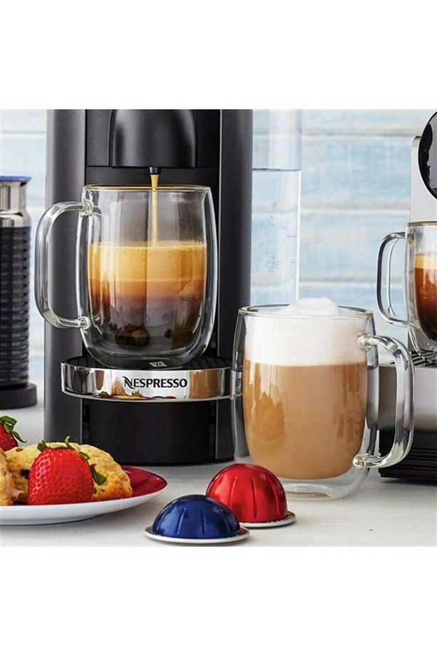 Çift Camlı Kulplu Latte Bardağı 2 Li - 3