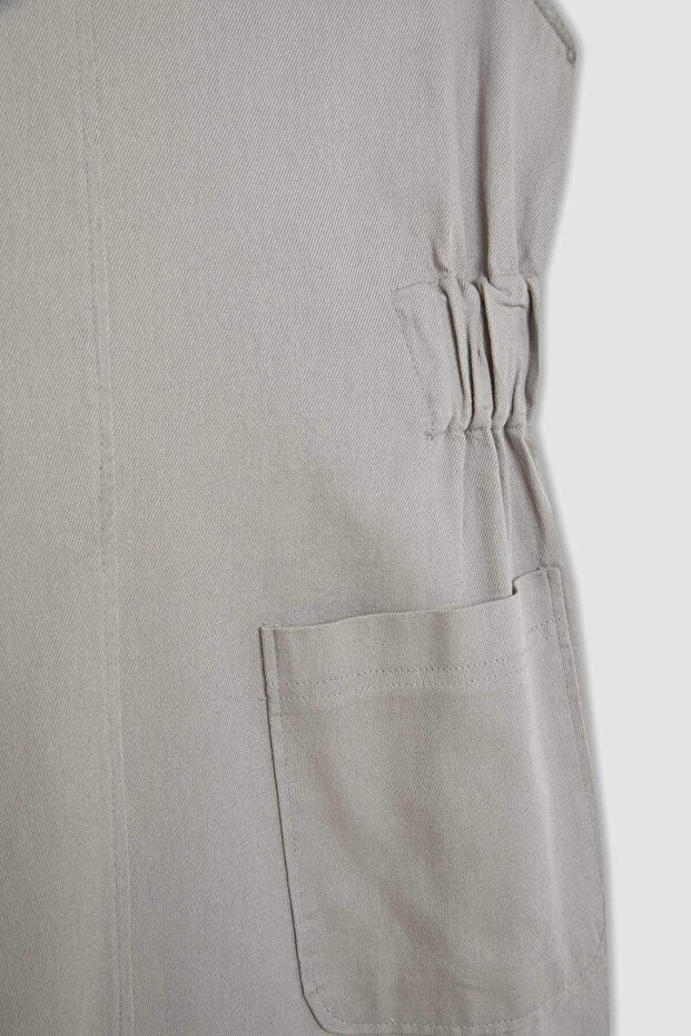 Regular Fit Gabardin Elbise C9684AX24SP - 7