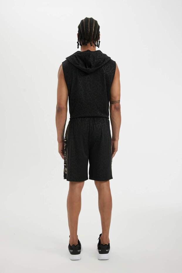 DeFactoFit NBA Miami Heat Standart Fit Kısa Paça Ağır Kumaş Şort B9922AX24SM - 5