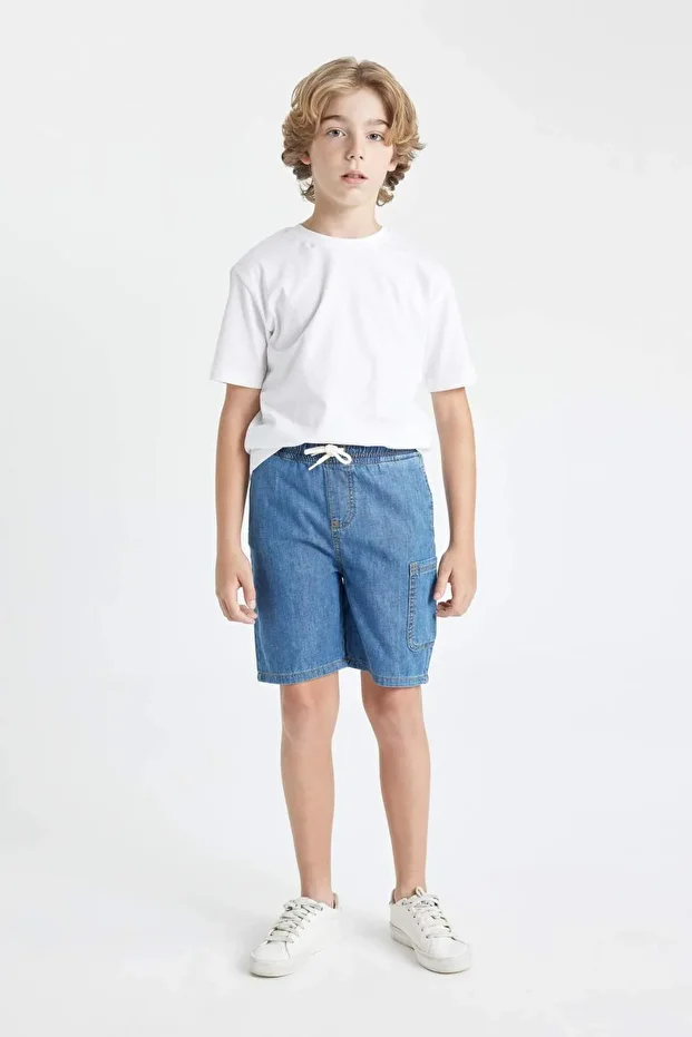 Erkek Çocuk Jean Şort D2687A824SM - 3
