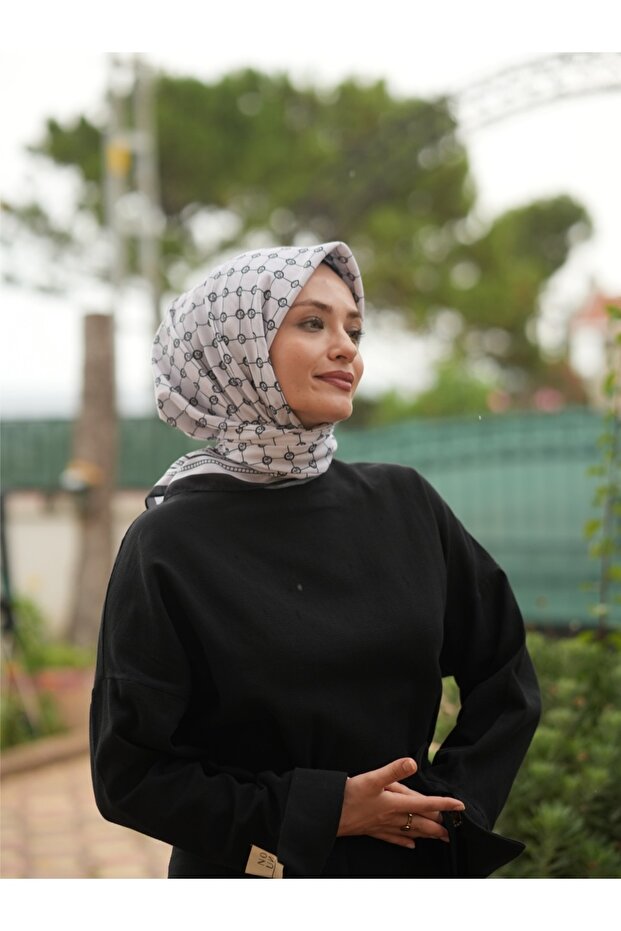 MONOGRAM DESEN SOFT EŞARP - 3