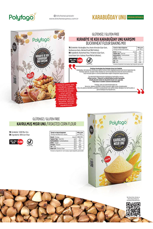 Glutensiz Karabuğday Unu Mix 500 gr - 8