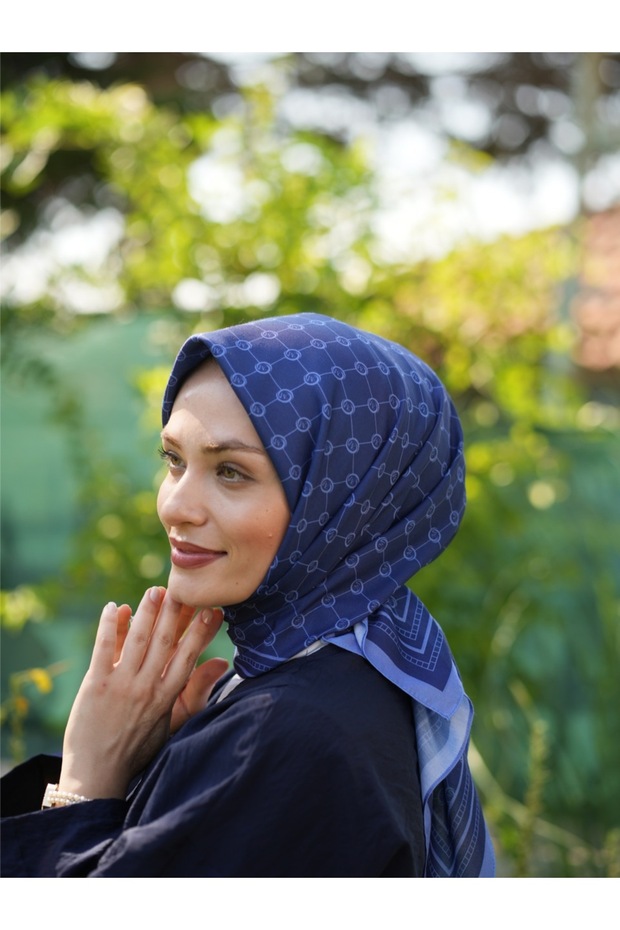 MONOGRAM PAMUKLU SOFT EŞARP - 1