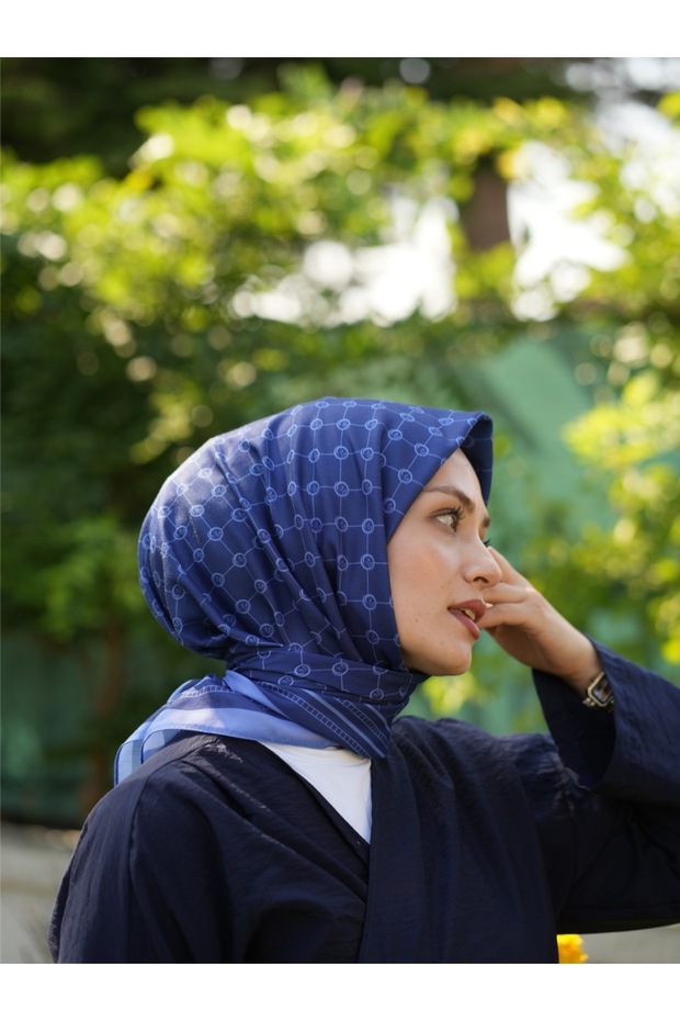 MONOGRAM PAMUKLU SOFT EŞARP - 5