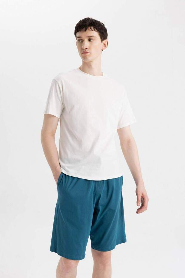 Regular Fit Cepli Şort Pijama Altı Z6848AZ24SM - 2