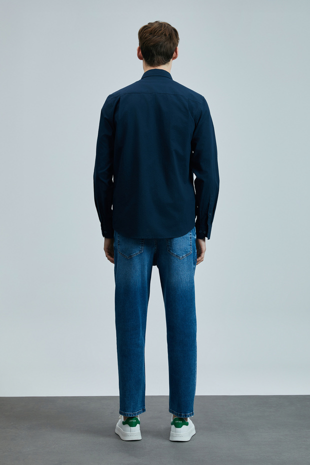 Ellery Erkek Basic Gömlek Regular Fit Lacivert - 6