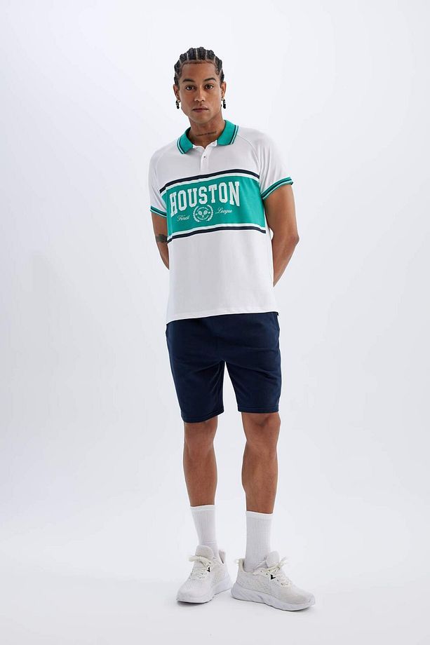 DeFactoFit Standart Fit Sporcu Basic Düz Kısa Paça Şort C0427AX24SM - 1
