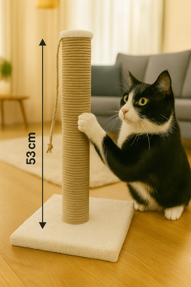Cat Scratching Rope Scratcher with Catnip - 2