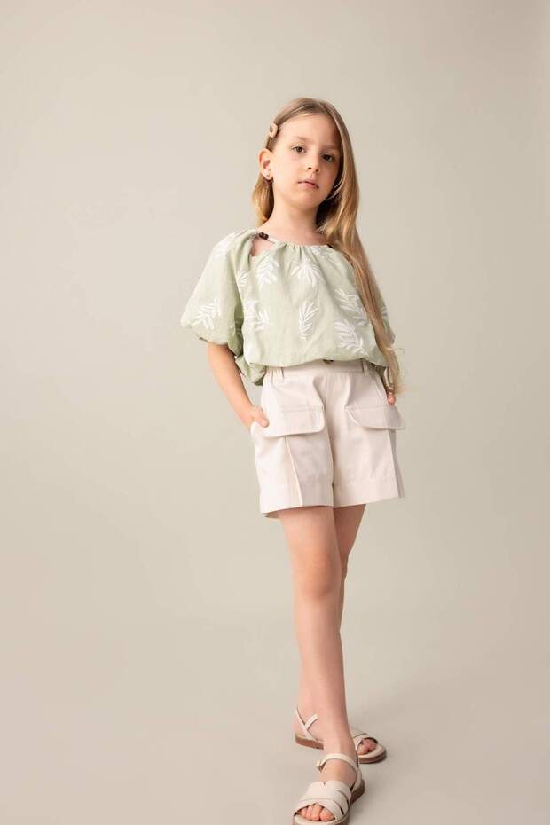 Kız Çocuk Gabardin Şort C4566A824SM - 1