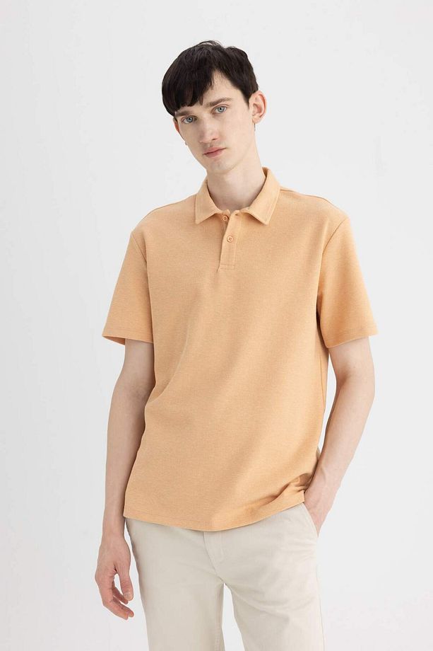 New Regular Fit Basic Düz Kısa Kollu Polo Tişört B4939AX24SP - 7