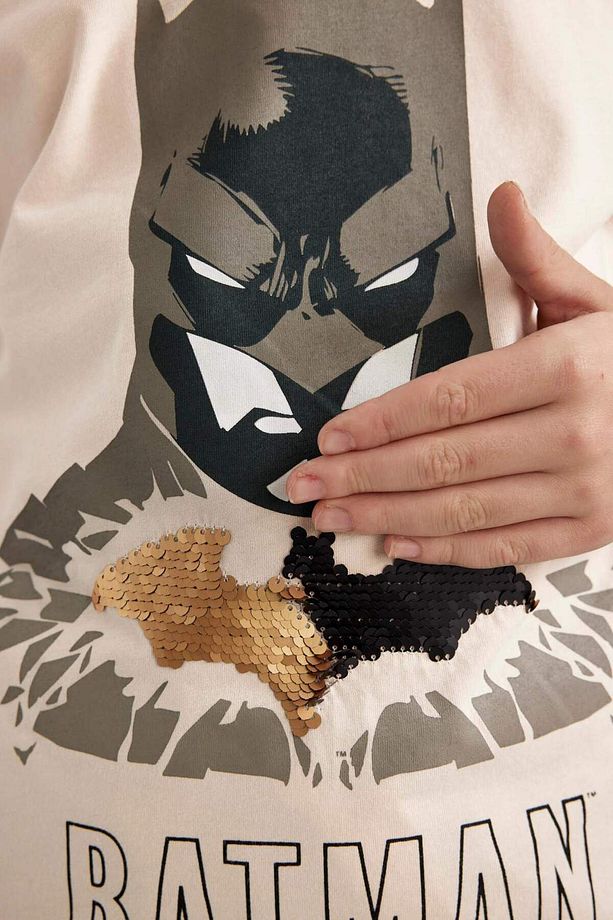 Erkek Çocuk Batman Bisiklet Yaka Kısa Kollu Tişört C1431A824SM - 4