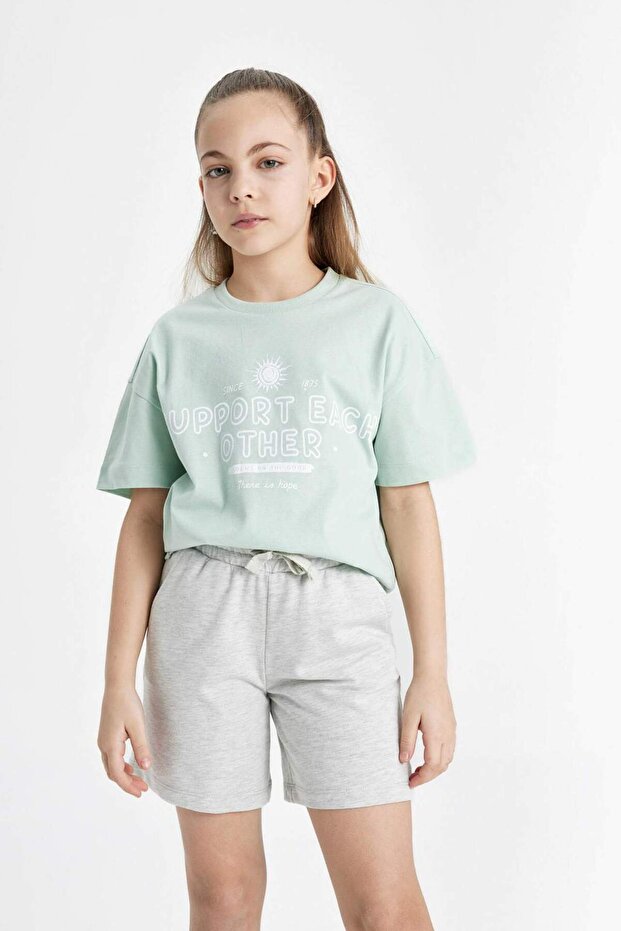 Kız Çocuk Basic Bermuda Şort B5165A824HS - 4