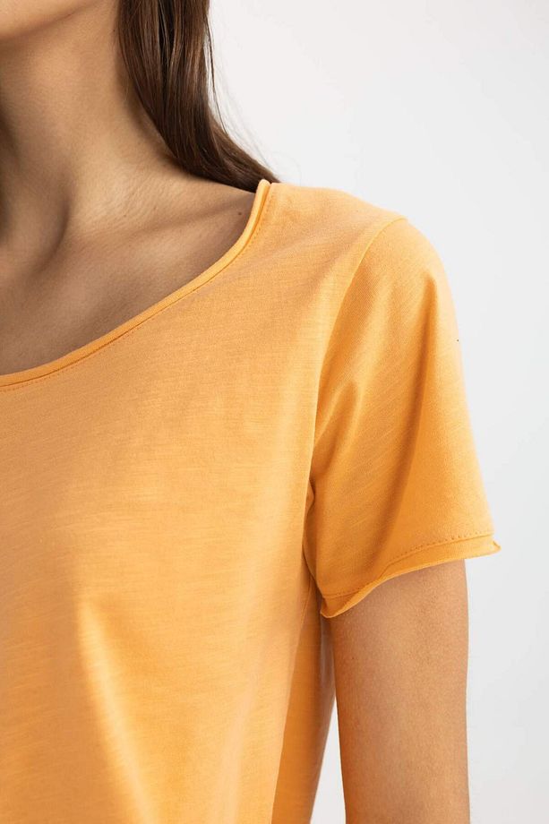 Regular Fit Bisiklet Yaka Kısa Kollu Tişört K1508AZ24SM - 4