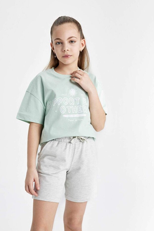 Kız Çocuk Basic Bermuda Şort B5165A824HS - 5