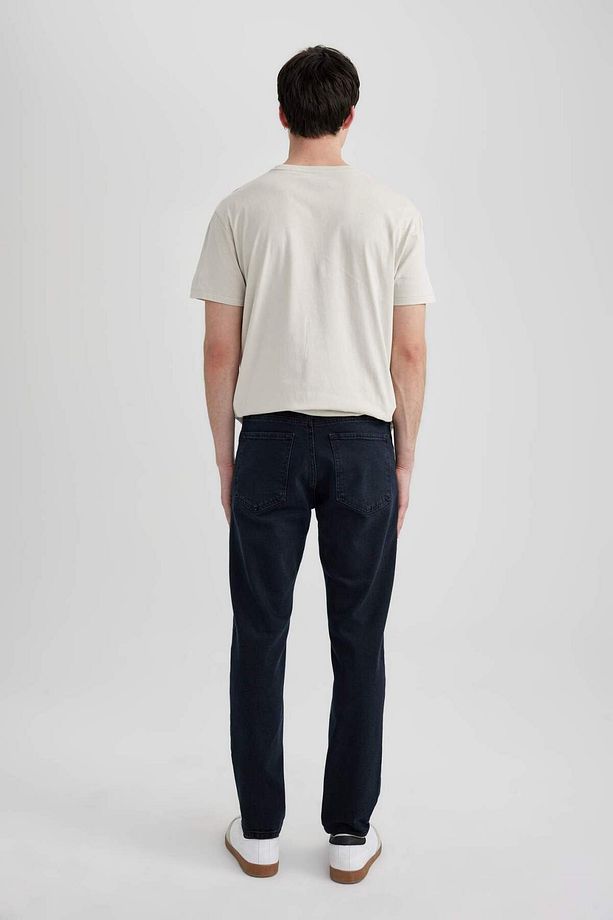 Slim Tapered Fit Dar Kalıp Normal Bel Daralan Paça Jean Pantolon C4222AX24SP - 7