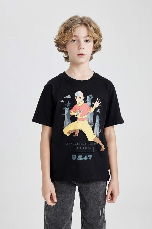 Erkek Çocuk Avatar the Last Airbender Bisiklet Yaka Kısa Kollu Tişört C0381A824SM - 1