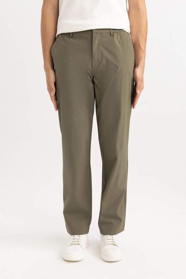 Jogger Yazlık Kumaş Pantolon Düz Paça Cepli B6467AX24SP - 6