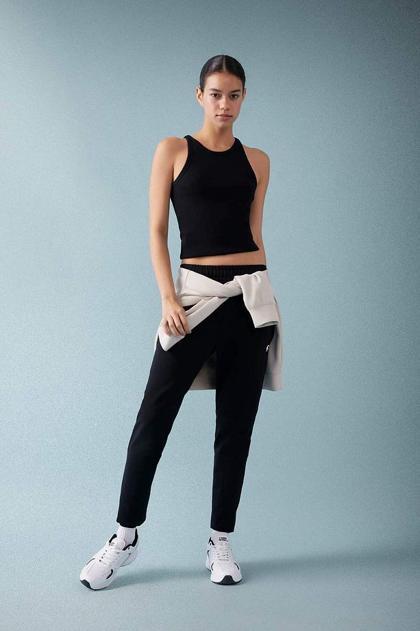 DeFactoFit Slim Fit Dar Kesim Bisiklet Yaka Sporcu Atlet B4663AX24SP - 2