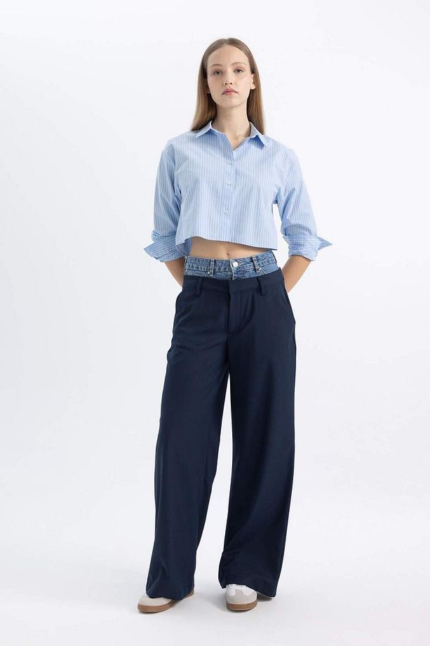 Coool Wide Leg Geniş Paça Yüksek Bel Palazzo Pantolon C2624AX24SP - 5