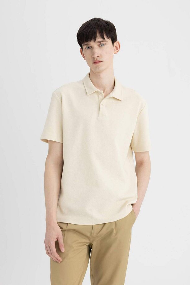 New Regular Fit Basic Düz Kısa Kollu Polo Tişört B4939AX24SP - 6