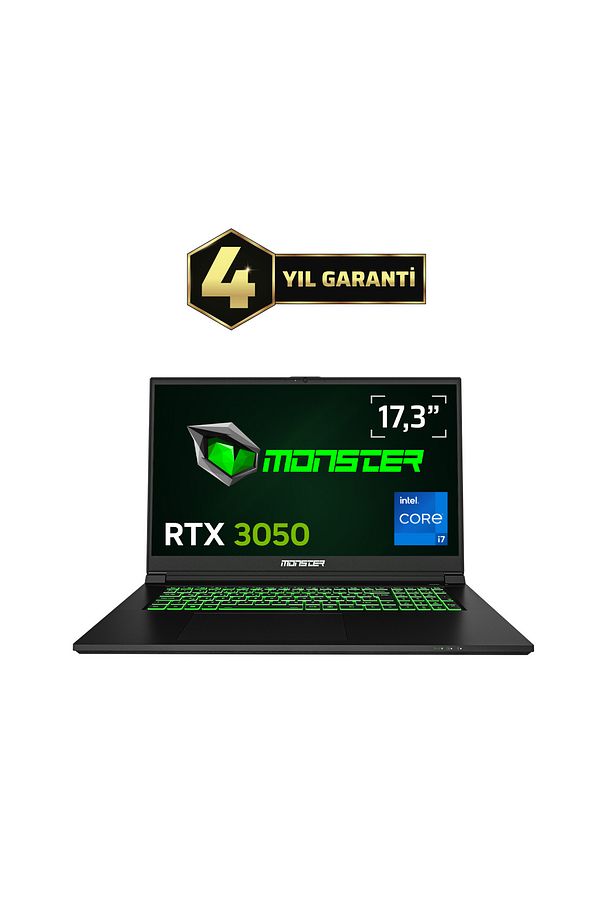 Abra A7 V15.3.7 Intel Core i5 13500H 8 GB RAM 500 GB SSD 6 GB RTX 3050 Windows 11 17,3" FHD 144 Hz - 1