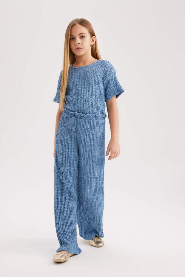 Kız Çocuk Kısa Kollu Uzun Tulum B4637A824SM - 2
