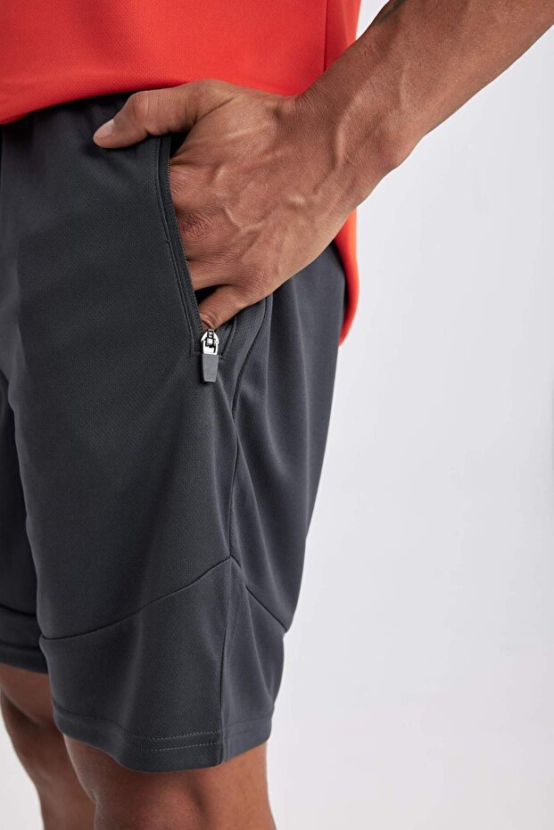 DeFactoFit Slim Fit Dar Kesim Sporcu Kısa Paça Şort B4737AX24SP - 7