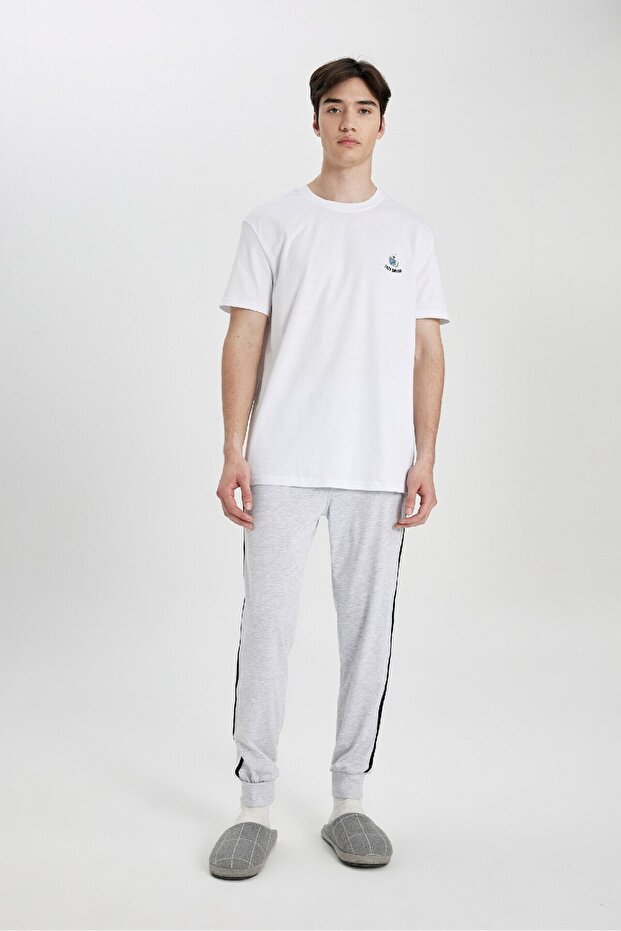 Regular Fit Kısa Kollu Pijama Takımı B7275AX24SP - 1