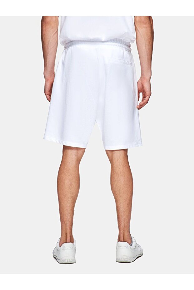 Baskılı Relaxed Mini Beyaz Şort - 3