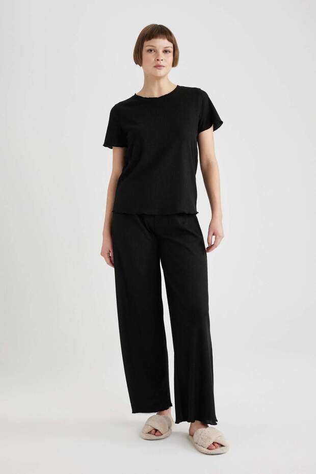 Fall in Love Sevgililer Günü Regular Fit Waffle Casual Alt - 1