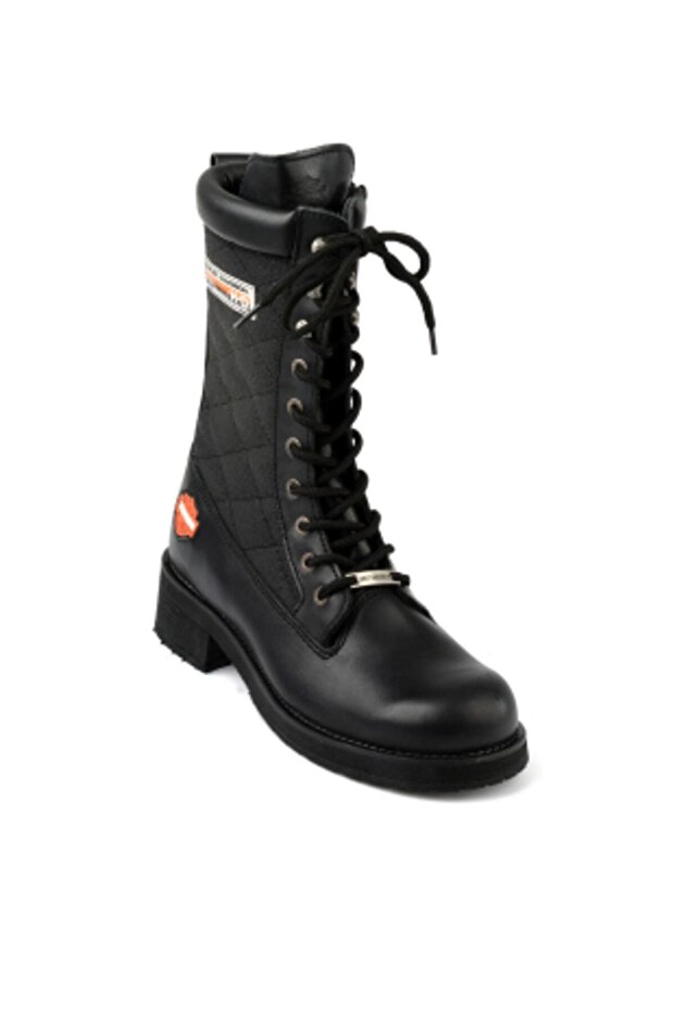 Rose Black Deri Kadın Bot - 4