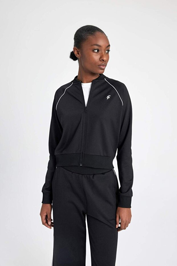 DeFactoFit Standart Fit Çift Cepli Pike Sporcu Hırka B3984AX24SP - 6