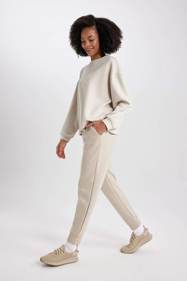 DeFactoFit športové Jogger nohavice Standard Fit elastický pás vrecká Basic Plain B6358AX23WN - 6