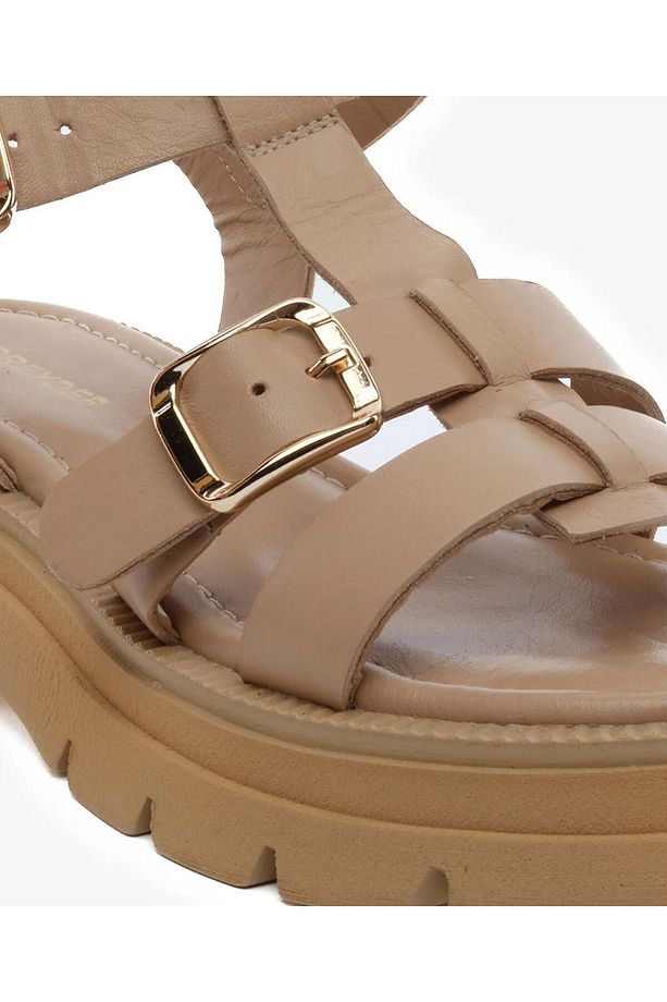 Kadın Açık Vizon Hakiki Deri Sandalet 5Y2CS59031 - 5